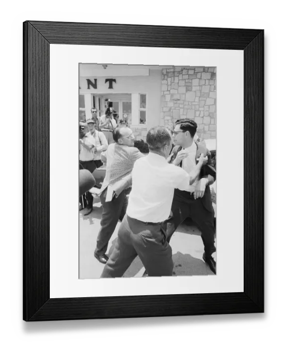 Framed Print : James Brock Grapples With Rabbis Framed Print : James Brock Grapples With Rabbis
