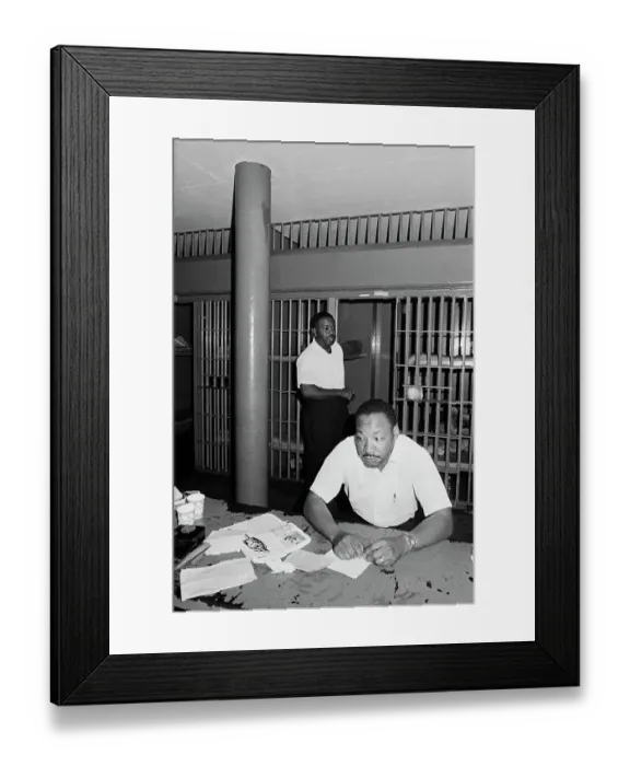 Framed Print : Dr. Martin Luther King, Jr. and Reverend Abernathy in Jail Framed Print : Dr. Martin Luther King, Jr. and Reverend Abernathy in Jail