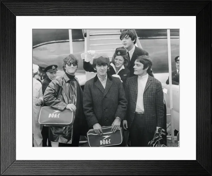 Framed Print : George Harrison Getting Hair Combed Framed Print : George Harrison Getting Hair Combed