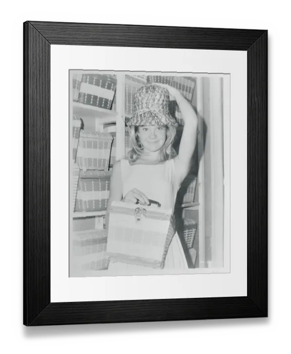 Framed Print : Hayley Mills Wearing Hat Framed Print : Hayley Mills Wearing Hat