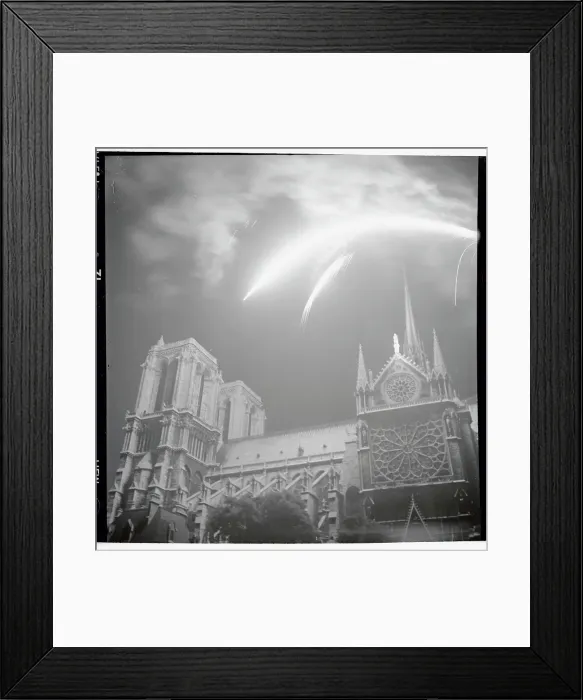 Framed Print : View of the Notre Dame Cathedral Framed Print : View of the Notre Dame Cathedral