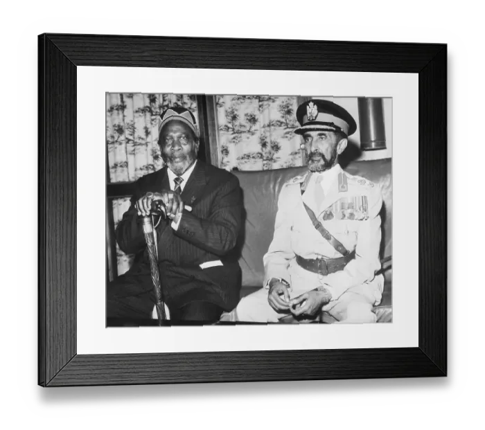 Framed Print : Jomo Kenyatta & Haile Selassie @ Airport Framed Print : Jomo Kenyatta & Haile Selassie @ Airport