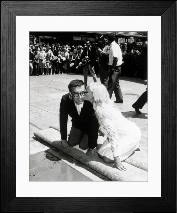 Framed Print : Peter Sellers Making Prints at Chinese Theater Framed Print : Peter Sellers Making Prints at Chinese Theater