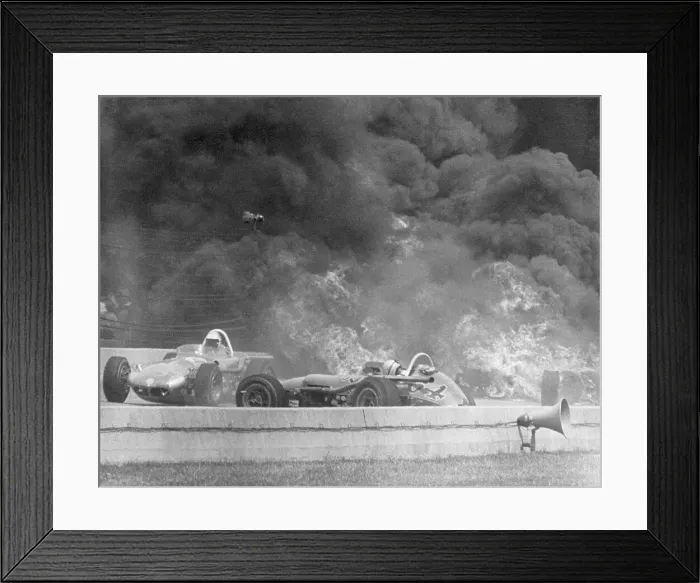 Framed Print : Smoke Rising in Car Crash Framed Print : Smoke Rising in Car Crash