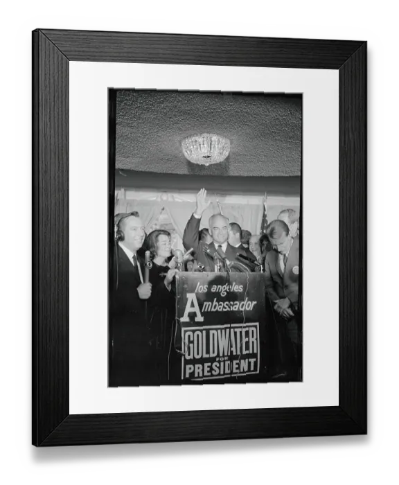 Framed Print : Victorious Barry Goldwater Framed Print : Victorious Barry Goldwater