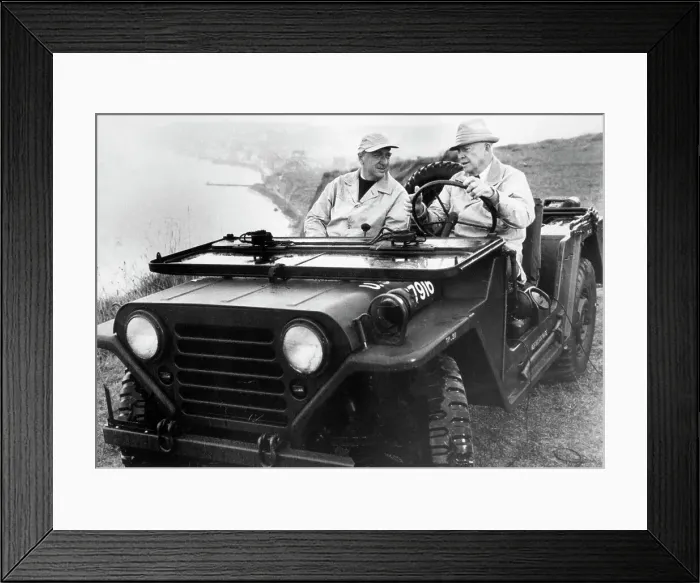 Framed Print : Walter Cronkite And Dwight Eisenhower Framed Print : Walter Cronkite And Dwight Eisenhower