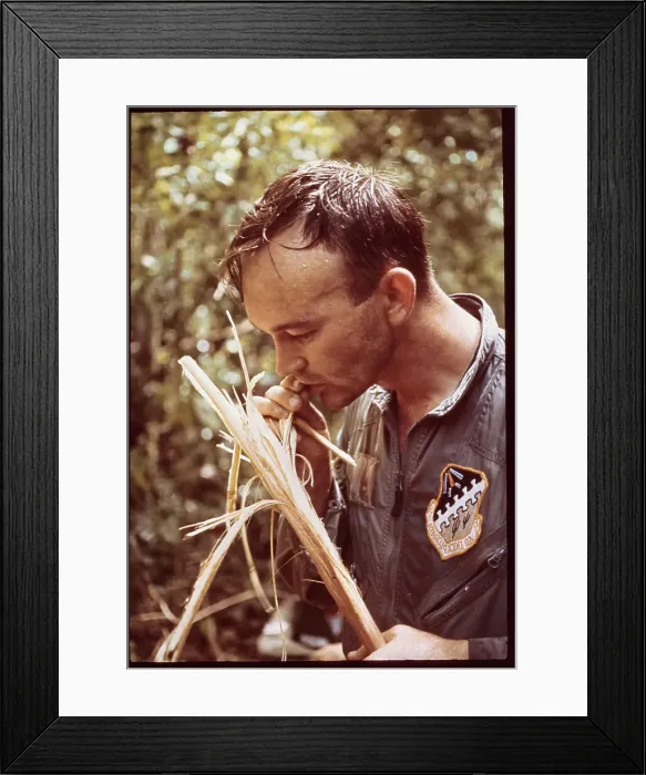 Framed Print : Mike Collins Eating Palm Hearts Framed Print : Mike Collins Eating Palm Hearts