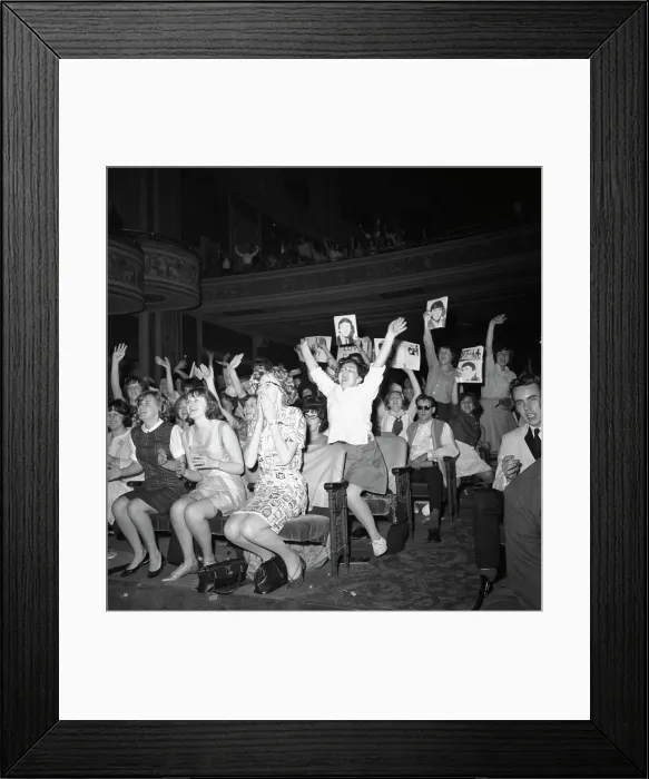Framed Print : Ecstatic Fans at Dave Clark Five Show Framed Print : Ecstatic Fans at Dave Clark Five Show