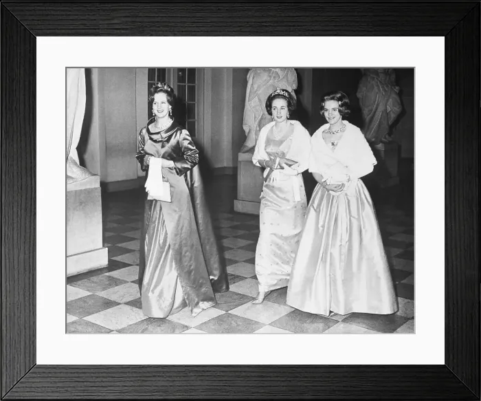 Framed Print : Danish Princesses in Evening Dress Framed Print : Danish Princesses in Evening Dress