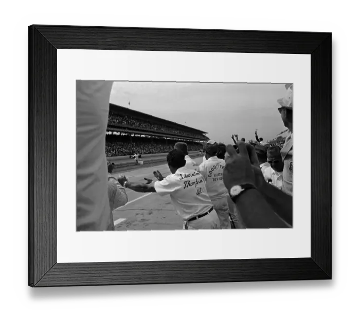 Framed Print : Scene at Track as Foyt Wins Indy 500