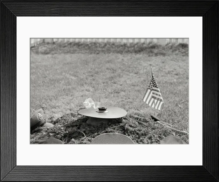 Framed Print : The Eternal Flame by Grave of President John F. Kennedy Framed Print : The Eternal Flame by Grave of President John F. Kennedy