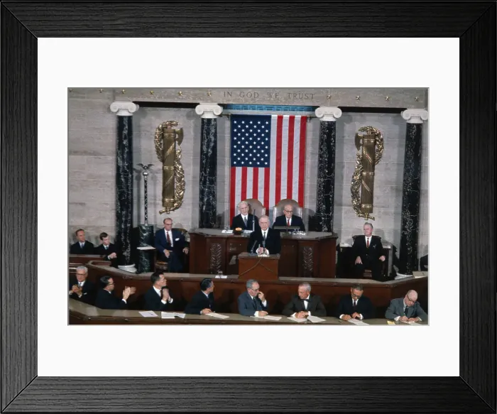 Framed Print : De Valera Speaking in Congress Framed Print : De Valera Speaking in Congress