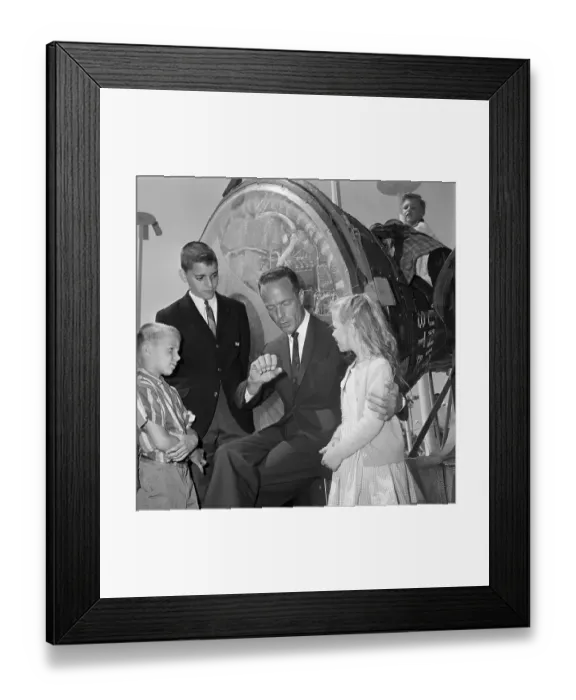 Framed Print : Scott Carpenter Talking to Children Framed Print : Scott Carpenter Talking to Children