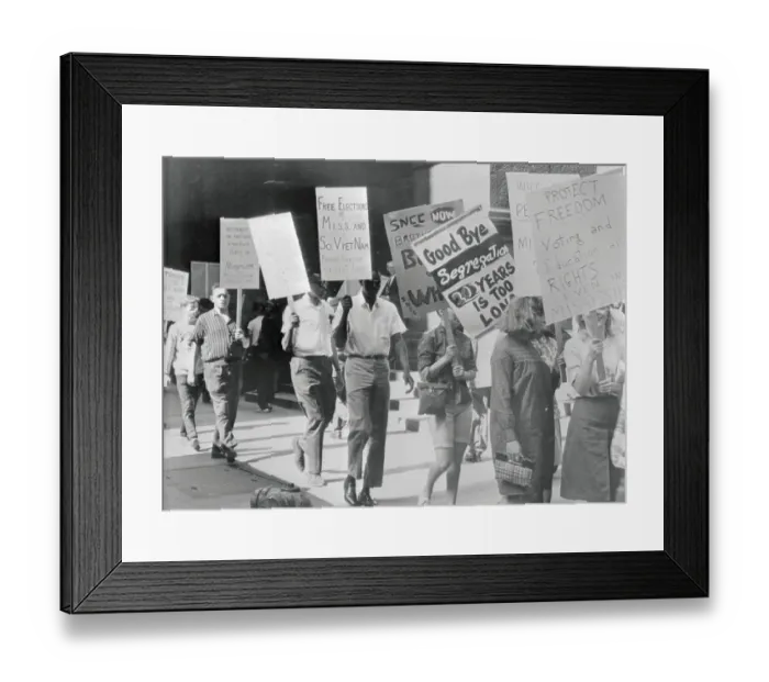 Framed Print : People Protesting Violence Against Civil Rights Workers Framed Print : People Protesting Violence Against Civil Rights Workers