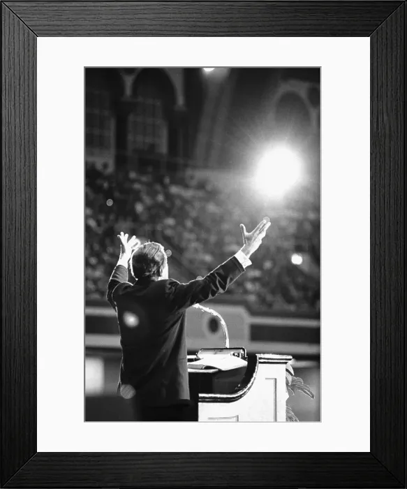 Framed Print : Evangelist Billy Graham Preaching in New Jersey Framed Print : Evangelist Billy Graham Preaching in New Jersey