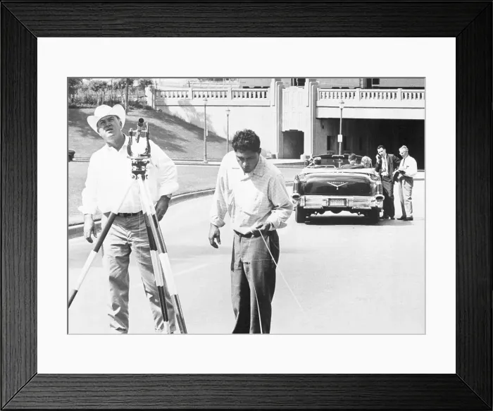 Framed Print : Reenactment of President Kennedy's Assassination Framed Print : Reenactment of President Kennedy's Assassination