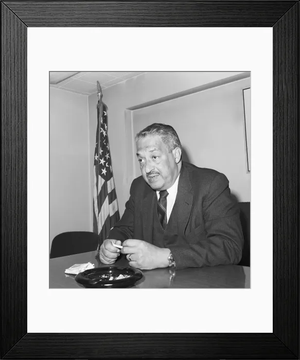 Framed Print : Supreme Court Justice Thurgood Marshall Framed Print : Supreme Court Justice Thurgood Marshall