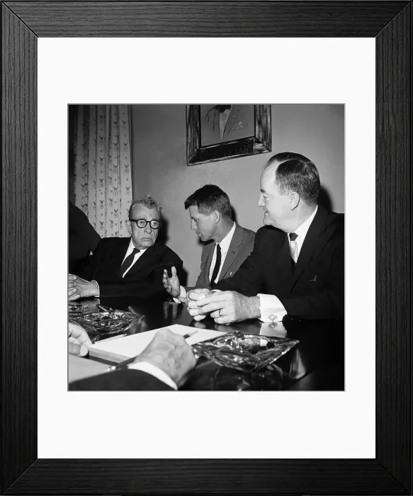 Framed Print : Robert Kennedy Talking With Senators Framed Print : Robert Kennedy Talking With Senators
