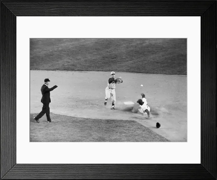 Framed Print : George Altman Sliding to Base Framed Print : George Altman Sliding to Base