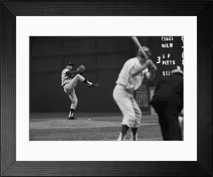 Framed Print : Sandy Koufax Pitching During Baseball Game Framed Print : Sandy Koufax Pitching During Baseball Game
