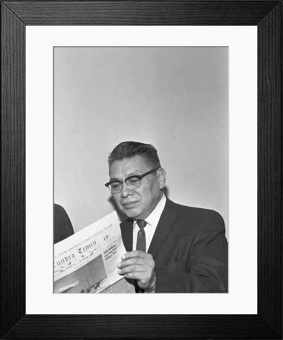 Framed Print : Newspaper Editor Howard Rock
