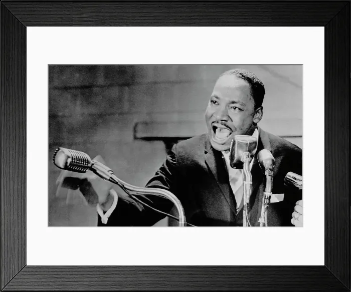 Framed Print : Martin Luther King Speaking at Fisk University Framed Print : Martin Luther King Speaking at Fisk University