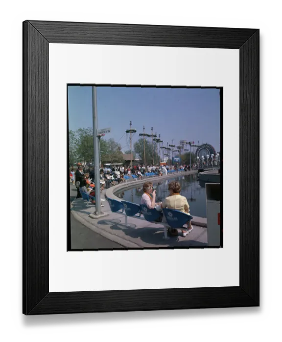 Framed Print : Resting Area at World's Fair Framed Print : Resting Area at World's Fair