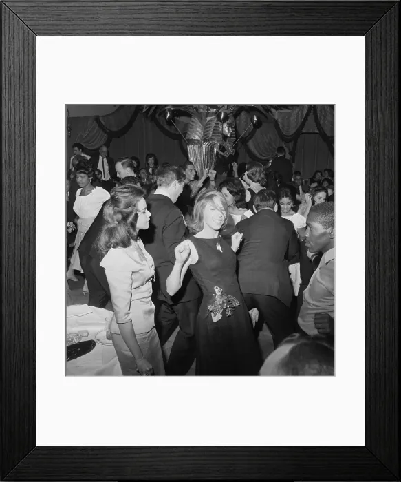 Framed Print : Young Adults Dancing Framed Print : Young Adults Dancing