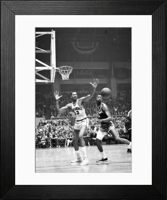 Framed Print : Wilt Chamberlain and Bill Russell Framed Print : Wilt Chamberlain and Bill Russell