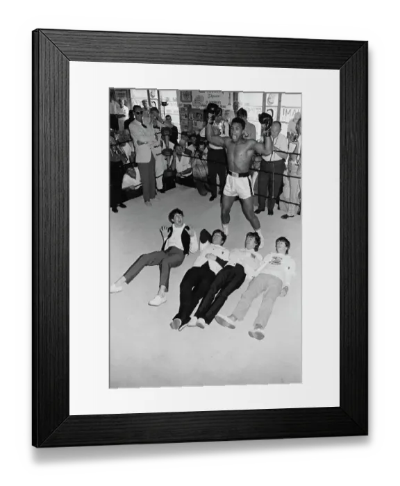 Framed Print : Cassius Clay and the Beatles Framed Print : Cassius Clay and the Beatles