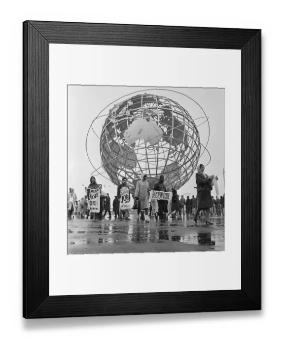 Framed Print : Core Demonstration at Unisphere Framed Print : Core Demonstration at Unisphere