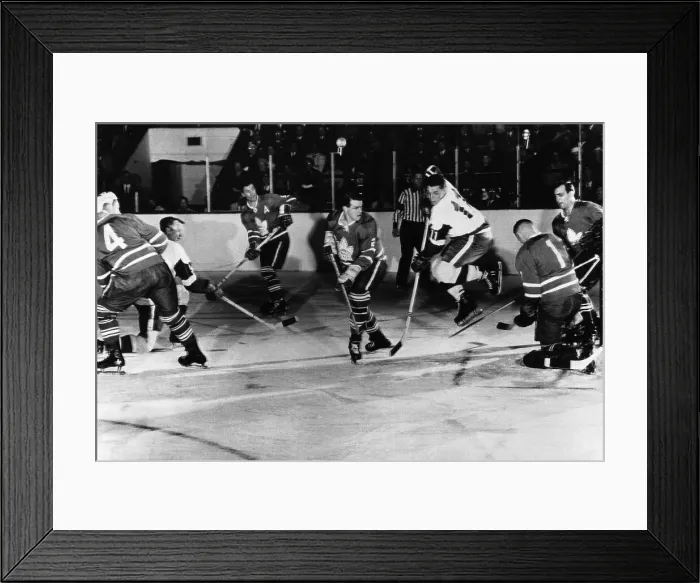 Framed Print : Gordon Howe Scoring in Stanley Cup Game Framed Print : Gordon Howe Scoring in Stanley Cup Game
