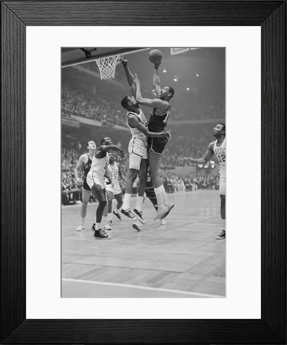 Framed Print : Wilt Chamberlain Shooting Basketball Framed Print : Wilt Chamberlain Shooting Basketball