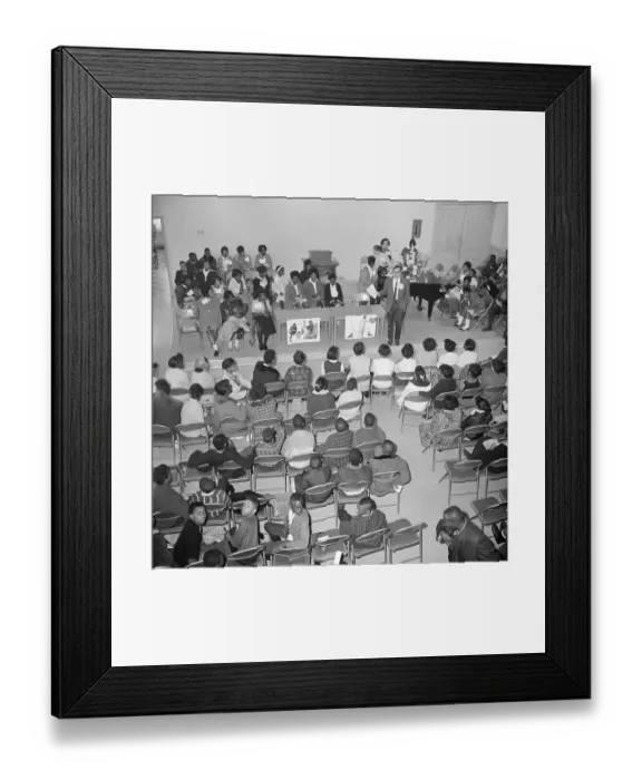 Framed Print : School Classroom in Church Framed Print : School Classroom in Church