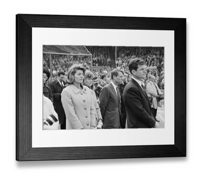 Framed Print : Kennedy Family at JFK Pre-Game Ceremonies Framed Print : Kennedy Family at JFK Pre-Game Ceremonies