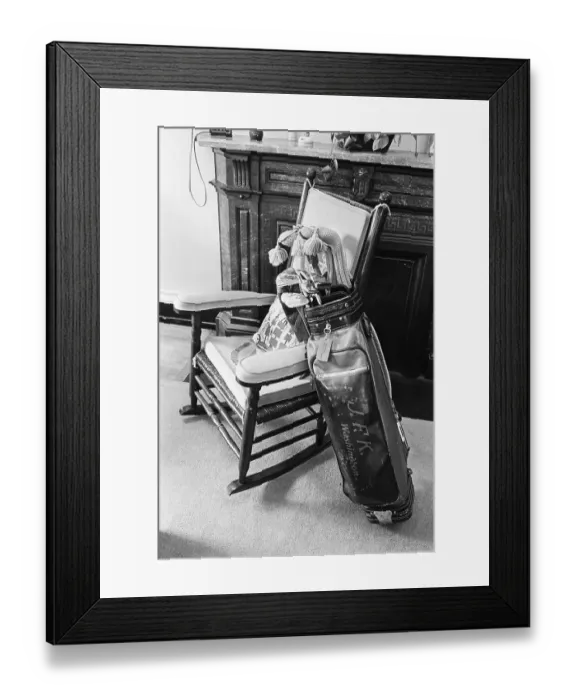 Framed Print : John F. Kennedy's Golf Bag Framed Print : John F. Kennedy's Golf Bag