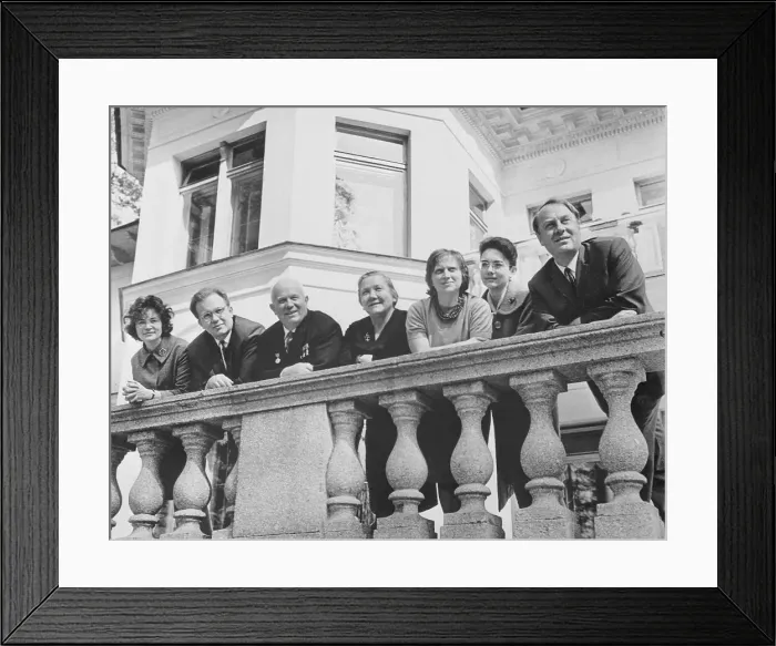 Framed Print : Portrait of Nikita Khrushchev and His Family Framed Print : Portrait of Nikita Khrushchev and His Family