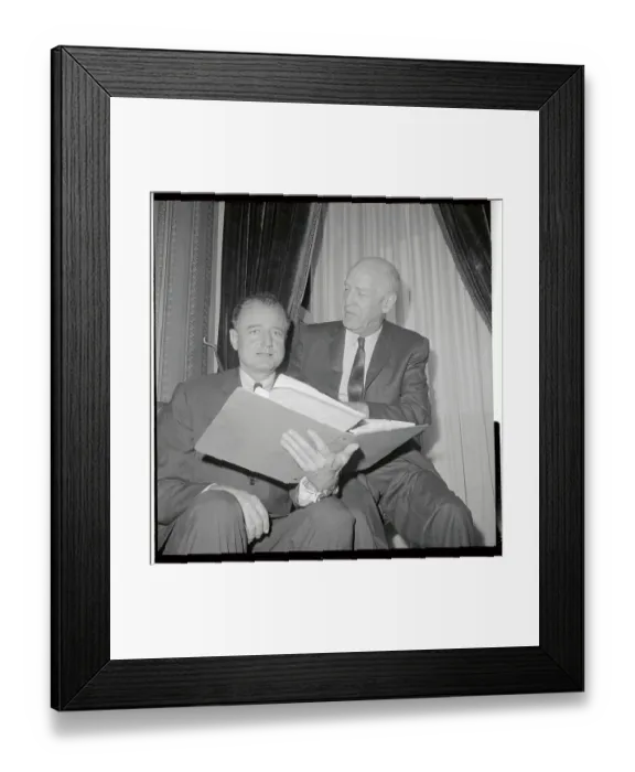 Framed Print : Lister Hill with George A. Smathers Framed Print : Lister Hill with George A. Smathers