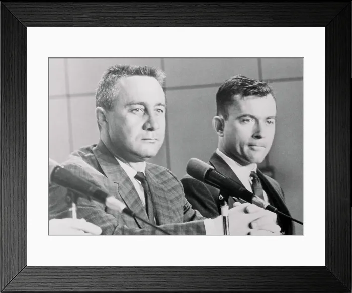 Framed Print : Virgil Grissom and John Young Framed Print : Virgil Grissom and John Young