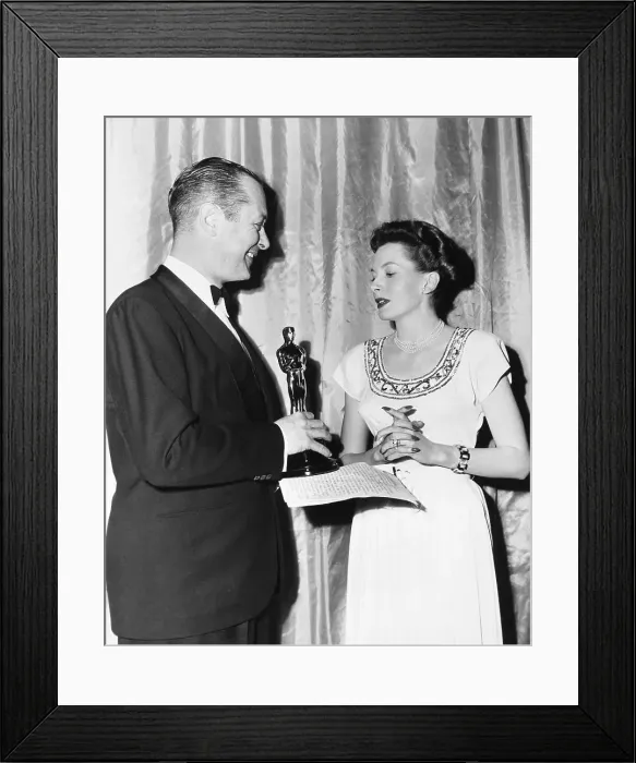 Framed Print : Deborah Kerr with Oscar Winner Framed Print : Deborah Kerr with Oscar Winner