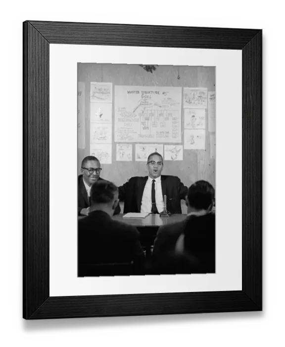 Framed Print : Malcolm X And Milton Henry Framed Print : Malcolm X And Milton Henry