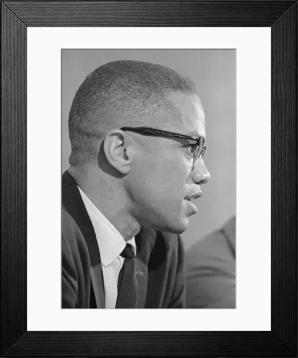 Framed Print : Malcolm X At GOAL Headquarters Framed Print : Malcolm X At GOAL Headquarters