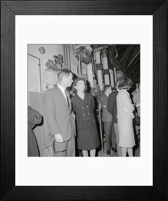 Framed Print : Robert Kennedy Speaking with Jackie Kennedy Framed Print : Robert Kennedy Speaking with Jackie Kennedy