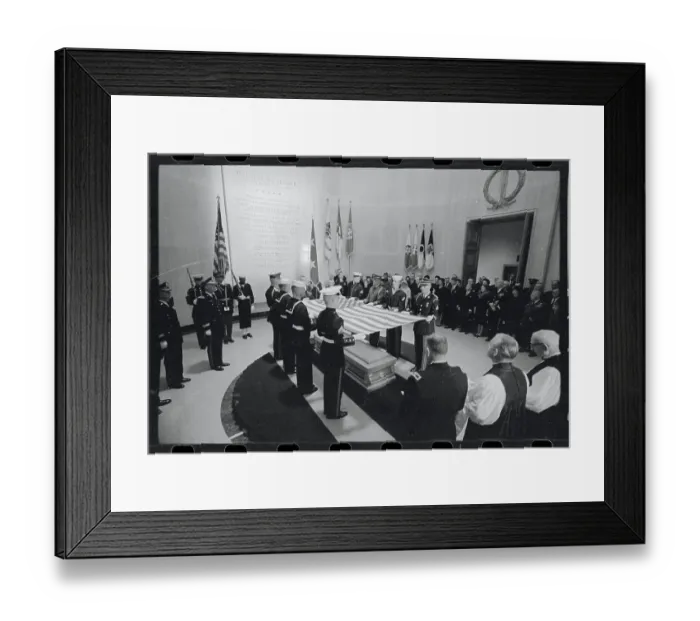 Framed Print : Soldiers Performing Internment Ceremonies