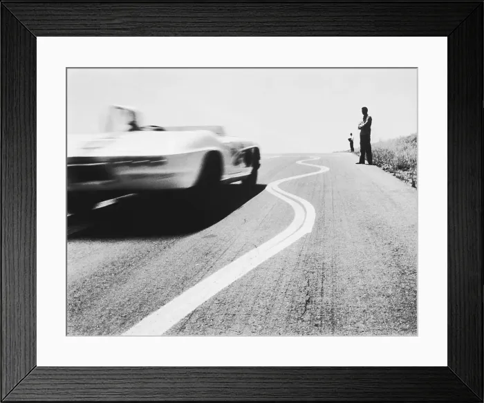Framed Print : Carroll Shelby's Driving School Framed Print : Carroll Shelby's Driving School
