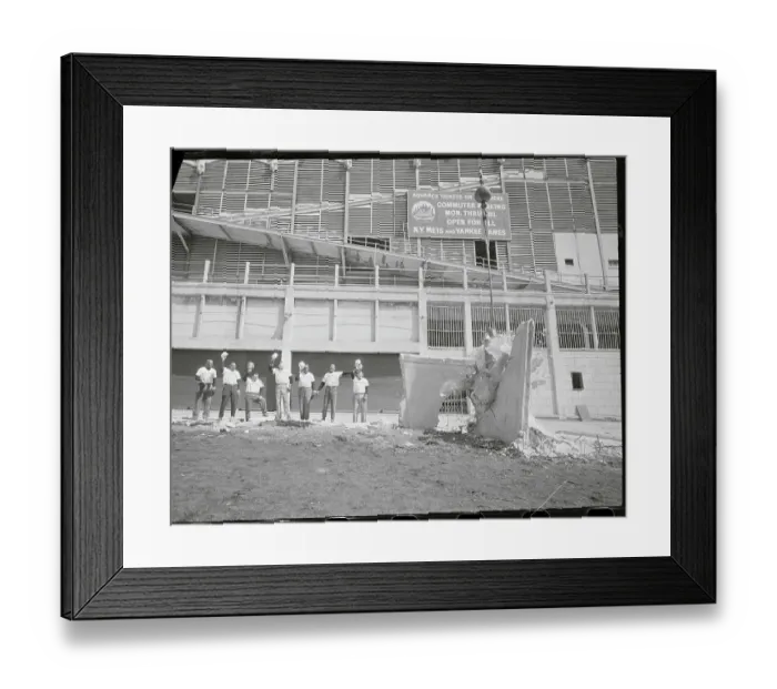 Framed Print : Polo Grounds Working Crew Framed Print : Polo Grounds Working Crew