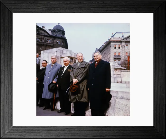 Framed Print : Istvan Dobi with Colleagues Framed Print : Istvan Dobi with Colleagues