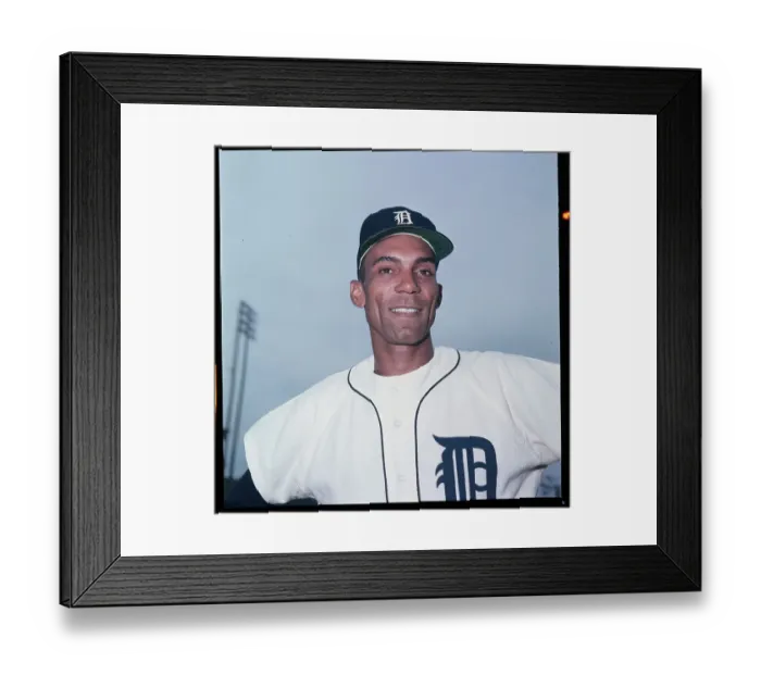 Framed Print : Bill Bruton Smiling During Training Framed Print : Bill Bruton Smiling During Training