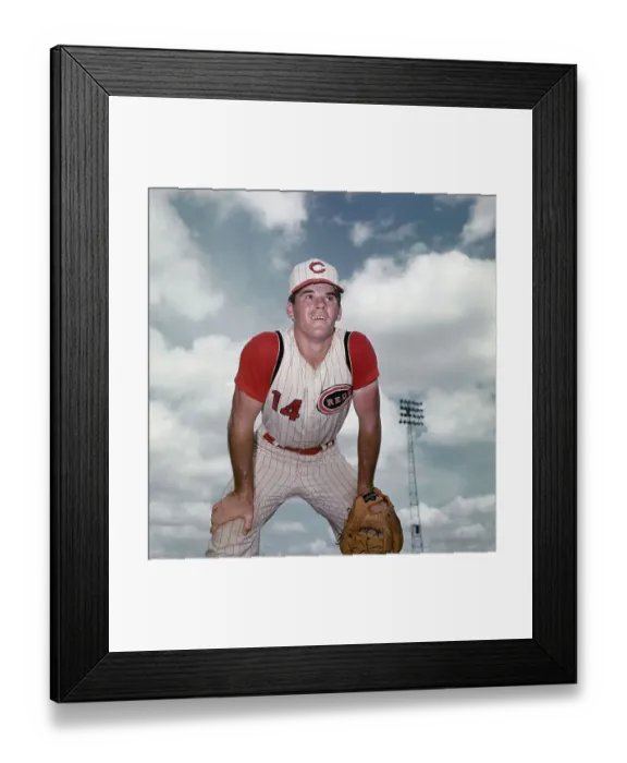 Framed Print : Baseball Player Pete Rose in Spring Training Framed Print : Baseball Player Pete Rose in Spring Training