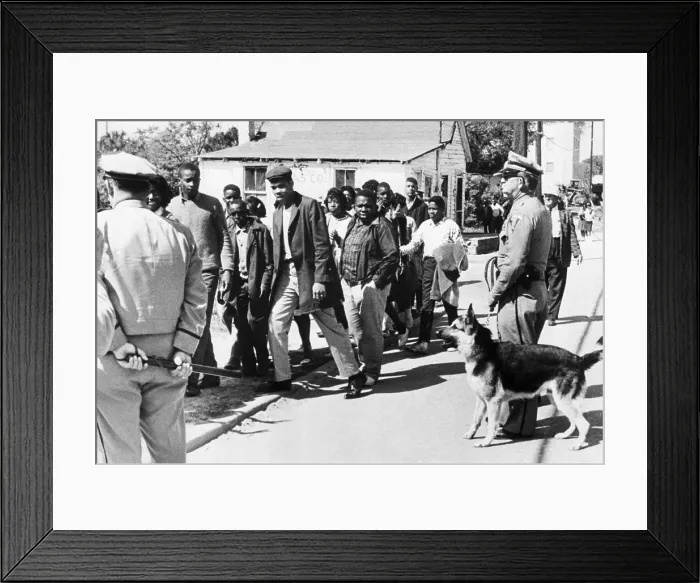 Framed Print : Students Participating in Civil Rights March Framed Print : Students Participating in Civil Rights March